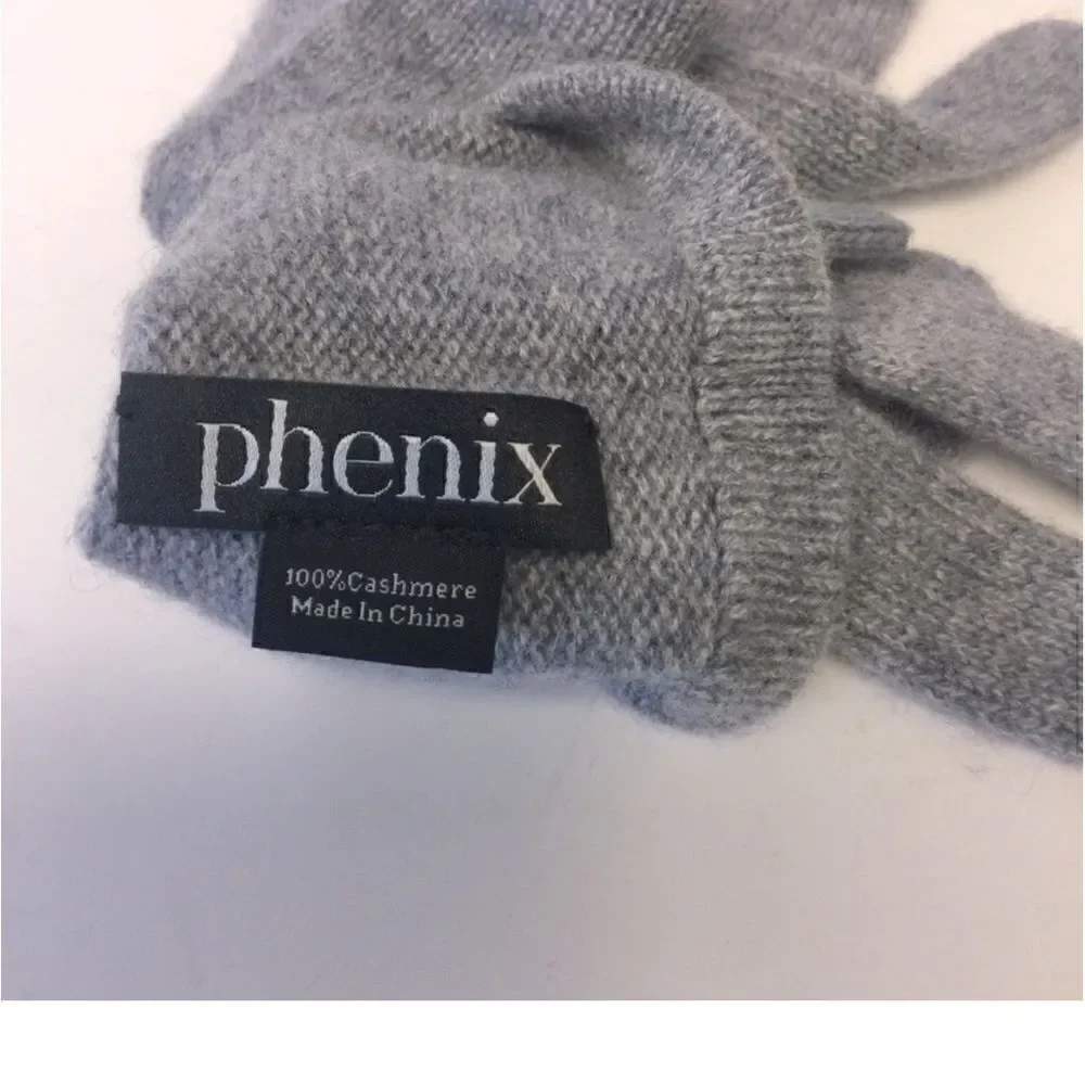NWT Phenix Cashmere Knot Grey Gloves Nordstrom  $95